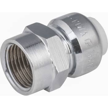 Tectite overg.muf 15 mm x 1/2" krom