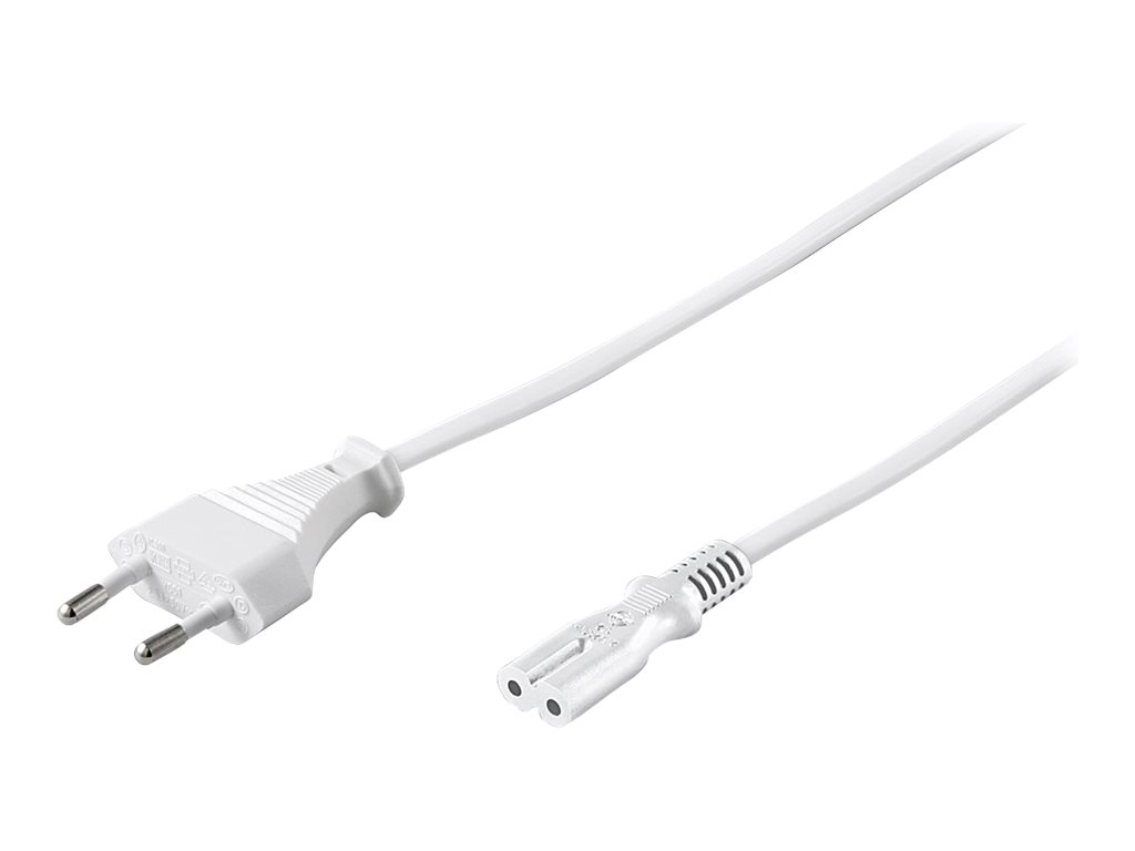 Goobay Powerkabel (8-talsstik) 1.5m Hvid