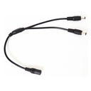 DC kabel splitter - 5V-48V, sort