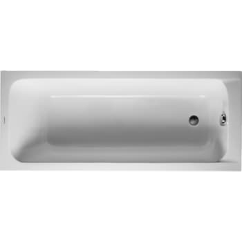Duravit D-Code badekar til indbygning 170 x 70 cm. Afløb i fodenden