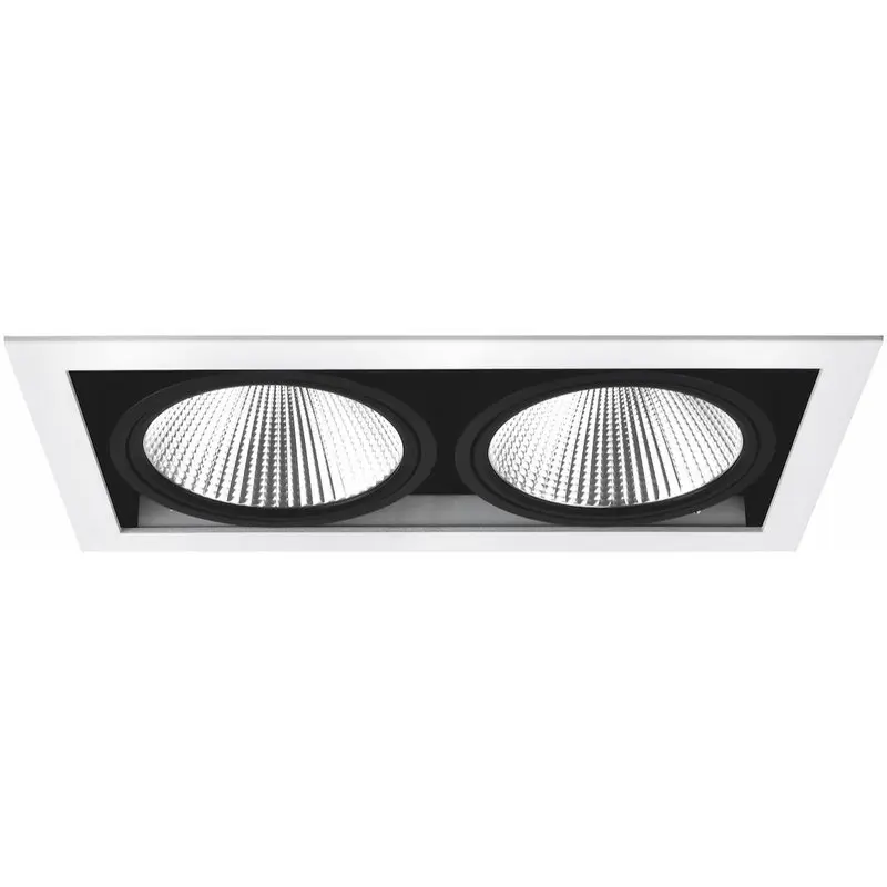 DOWNLIGHT LED, 2X10W, HVID/SORT, IP21