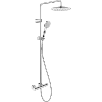 Duravit 1000 Minusflow brusersystem i krom med termostat