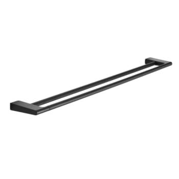 Håndklædestang, dobbelt, 810 mm, mat sort