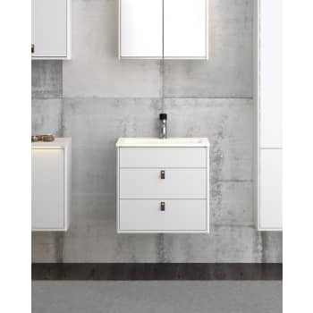 Gustavsberg Graphic møbelsæt 60 cm med 2 skuffer hvid, vask
