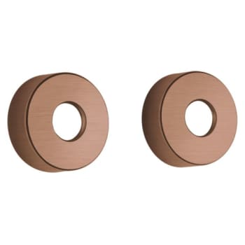 Damixa Rossetter (store). 2 stk til 3/4". Ø75 mm. Børstet kobber