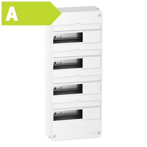 Resi9 CX Gruppetavle 4 x 13 modul, hvid