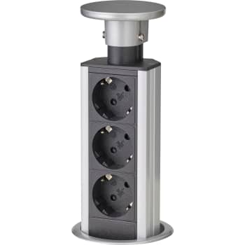 POP-UP 3-stikdåse Schuko, 1,8m ledning