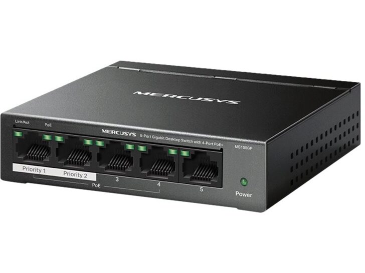 MS105GP V1 Switch 5-porte Gigabit Ethernet PoE+