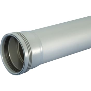 Wavin 110 x 3000 mm Wafix PP grå med muffe