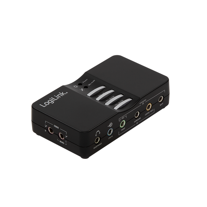 USB 8 kanals 7.1 sound box m. optisk toslink (S/PDIF)