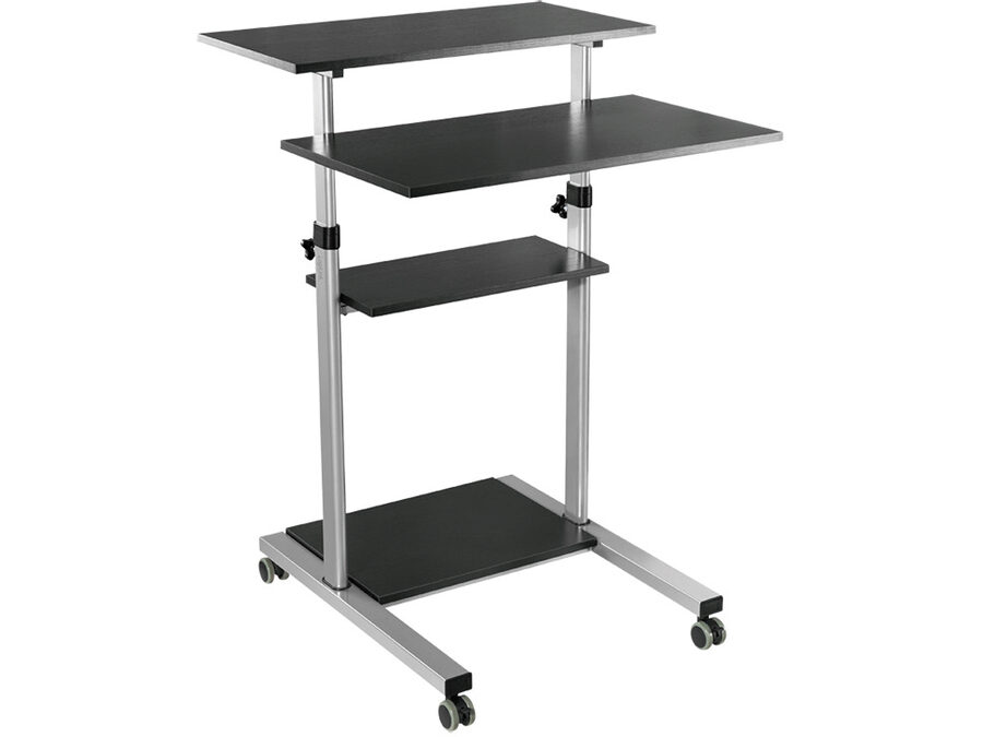 Mobil sidde- og stå arbejdsbord - maks. 60kg