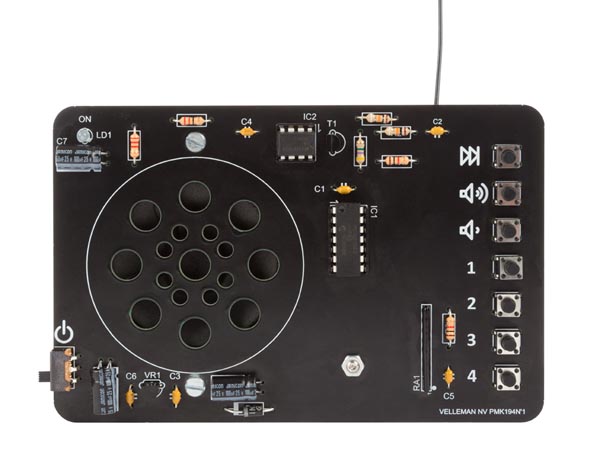 FM radio m. digital styring (byggesæt)