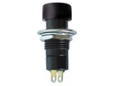 Trykkontakt - 1P OFF-ON 3A/125V, Sort