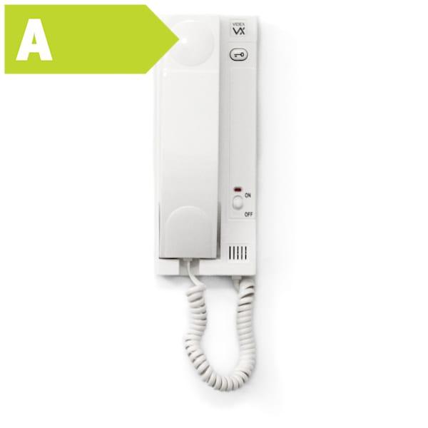 Videx dørtelefon hvid 924M med natafbryder