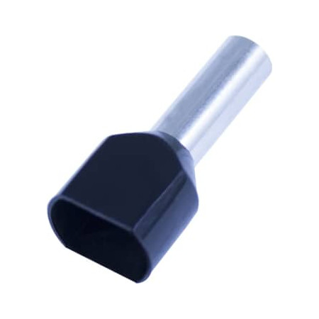 Tylle Isolerede dobbelt 2x6 mm², sort, Hi 2x6/14 (100) (W)