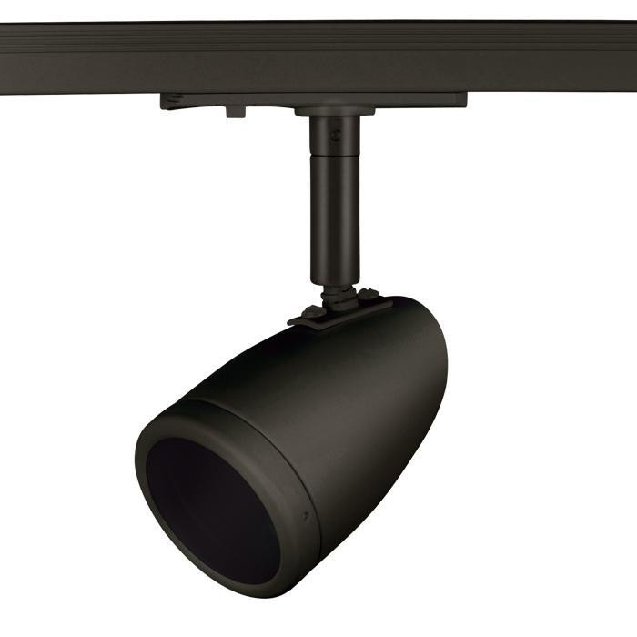 Square 1F 230V Spot med afskærmning Sort