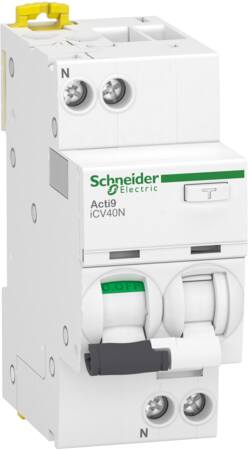 Acti 9 Kombiafbryder iCV40N 1P+N 10A C 300mA 6kA, kl. A, 36 mm