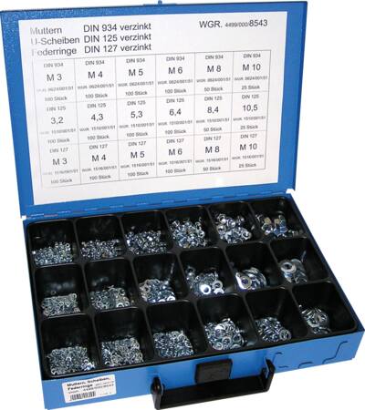 MØTRIK+SKIVE+FJ.SKIVE SORTIMENT