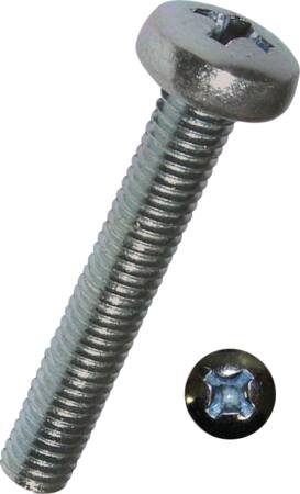 MASKINSKRUE M3X10 PH PH1 ELFZ DIN 7985