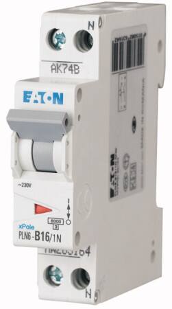 AUTOMATSIKRING B16A 1P+N 6KA 1M