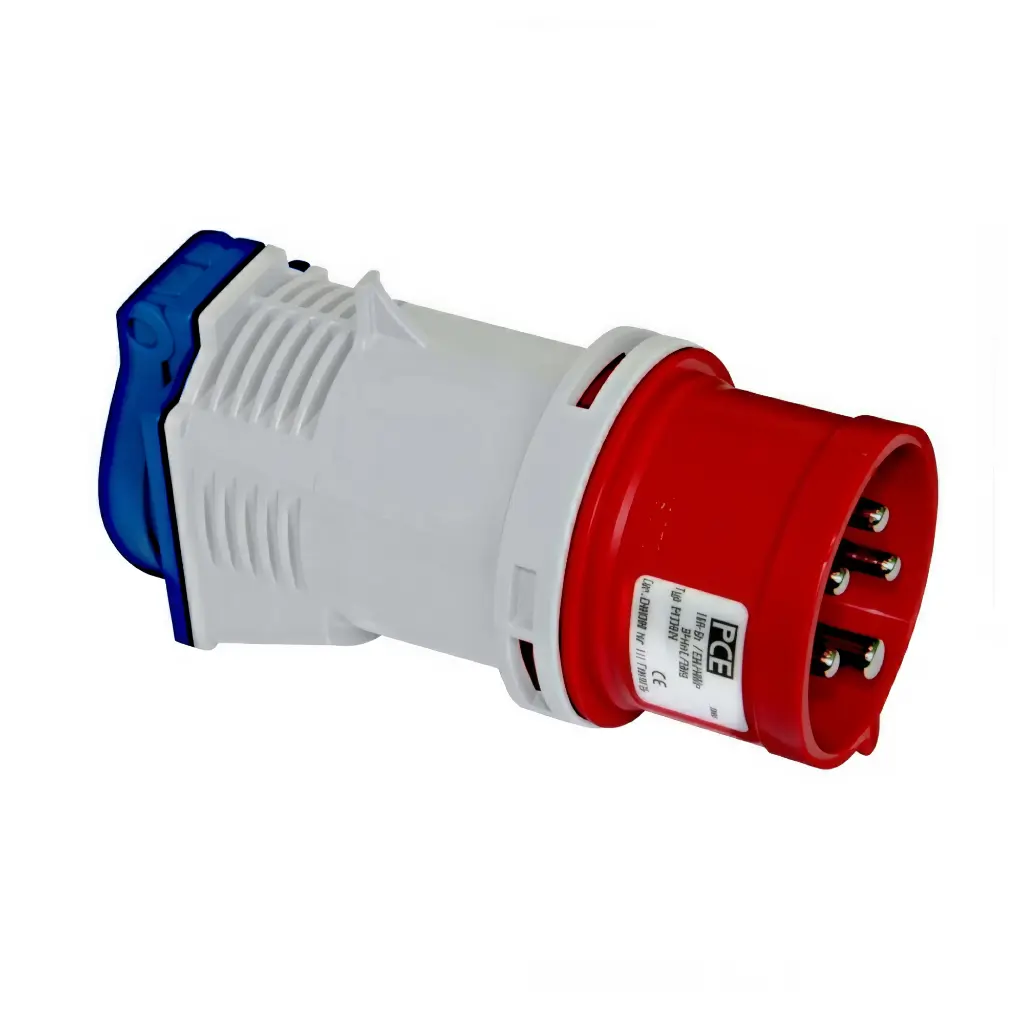 Adapter CEE 16A 5P stikpr./DK-udtag 3P