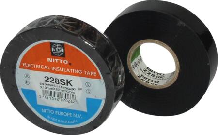 TAPE 228SK PVC SORT 25MMX20M