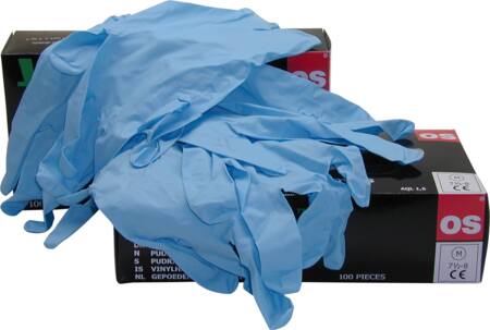 HANDSKE NITRIL PUDDERFRI CE 9