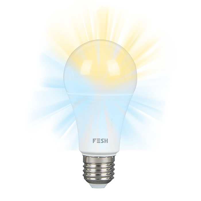 FESH SMART HOME LED Standard, kold/varm E27 9W