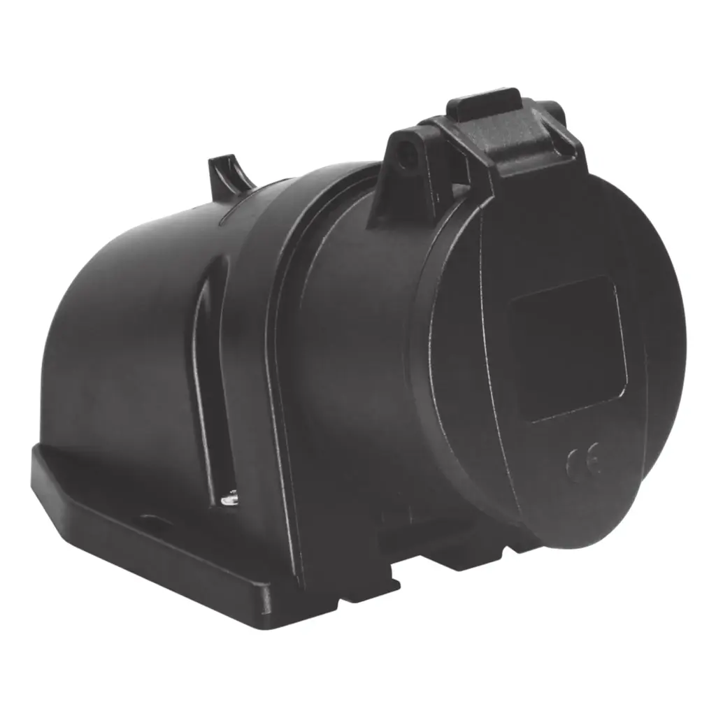 Vægudtag stage, 16A, 3P+N+J, 6H, 400V, IP44