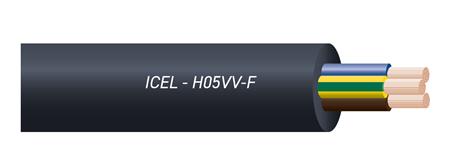 LEDNING 2X1,0 H05VV-F SORT. R50