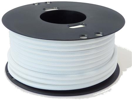 LEDNING 3G0,75 70 GR TEXTIL HVID 5M