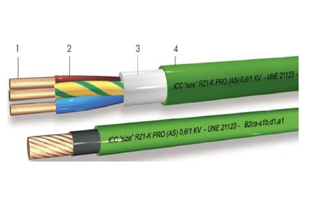 KABEL 5G1,5 RZ1-K 500M TROMLE GRØN B2CA