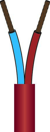 SILIKONEKABEL  2X0,75 SIHF-O TR
