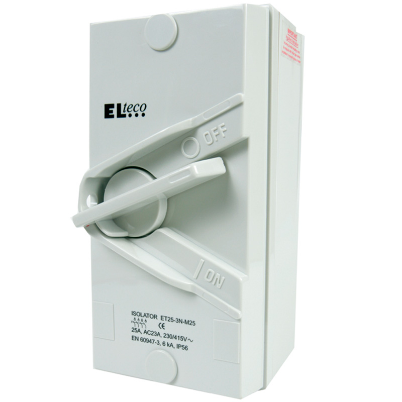 Elteco ET25-3N-M20 Sikkerhedsafbryder Grå