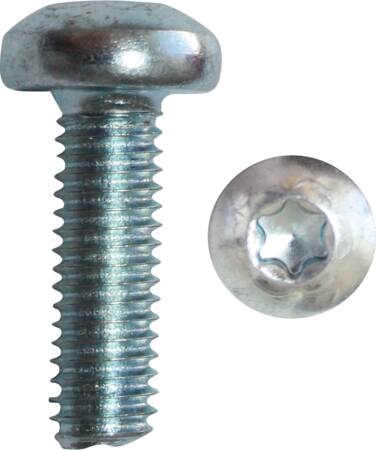 Maskinskrue M4 x 6 mm, FZB, DIN 14583, TX, PAN, 500 stk.