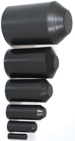 KRYMPE ENDEHÆTTE MED LIM 25/9 MM SORT