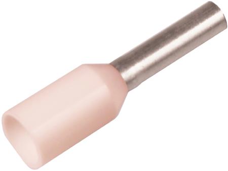 ISO. TERMINALRØR 0,75MM² L6 HVID