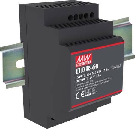 STRØMFORSYNING 24V 2,5A, DIN, KLASSE II