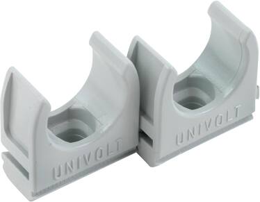 RØRHOLDER HALOGENFRI LYSEGRÅ 20MM