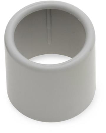 ENDEMUFFE ÅBEN LYSGRÅ M16 FOR RØR