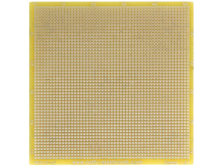 Hulprint - 69x70mm, enkeltsidet, 1-huls øer, 1,27mm