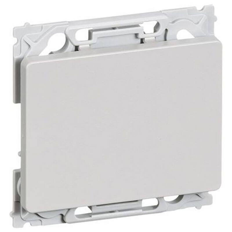 Opus 66 indsats blænddæksel 1 modul lysegrå