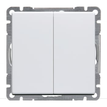 Afbryder krone semi 2Sl 16A 1M hvid