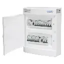 Færdigmonteret gruppetavle – 1x16A 3P+N + 1x10A 3P+N + 4x 10A 1P+N