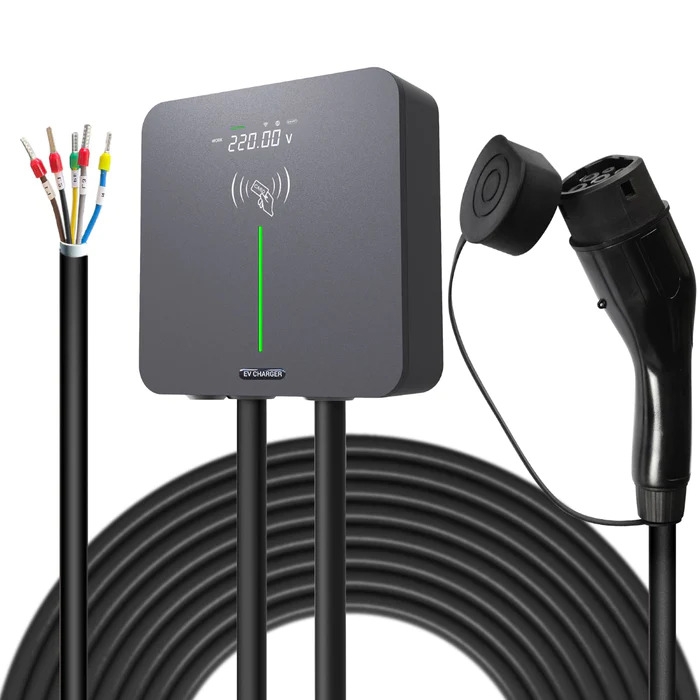 Ladestation 11kW m. WIFI, Bluetooth, LED-Display, RFID og APP