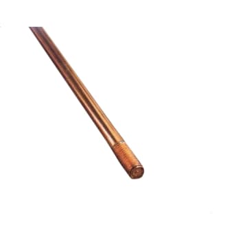 Jordspyd Ø14,2 mm, længde 1500 mm, kobber, med gevind