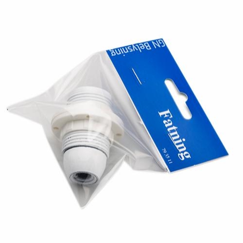 Kronefatning E14 hvid