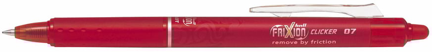 Kuglepen Pilot Frixion Clicker rød medium 0,7