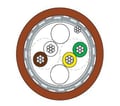 Multikabel LI2Y(ST)CH 1x2x0,34 brun CTS (RS485) afmåling