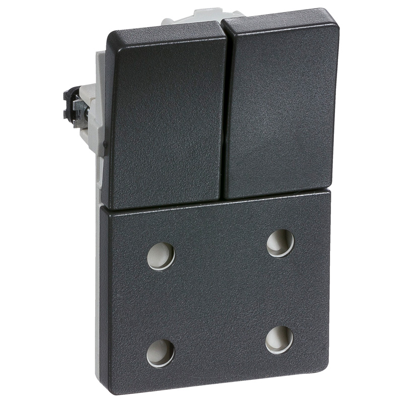 Fuga Stikkontakt dobbelt 2-pol koksgrå